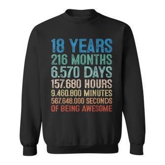 18 Year Old Gift Decorations 18Th Bday Awesome 2005 Birthday Sweatshirt | Mazezy