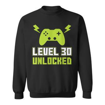 1989 30 Geburtstag Geschenk Level 30 Complete Gamer Sweatshirt - Seseable