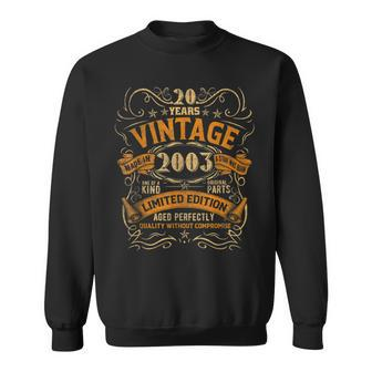 20 Year Old Gifts Vintage 2003 Limited Edition 20Th Birthday V8 Sweatshirt - Seseable