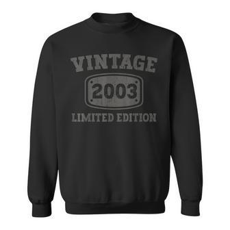 20 Year Old Vintage 2003 Cool 20Th Birthday Gifts Her & Him Sweatshirt - Seseable