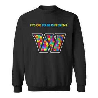 2023 Washington Commanders Autism It’S Ok To Be Different Sweatshirt | Mazezy