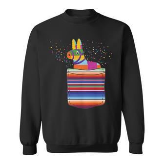 Serape Pocket Pinata Mexican Fiesta Not An Actual Pocket  Sweatshirt