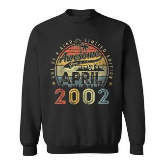 21 Year Old Awesome Since April 2002 21St Birthday Sweatshirt | Mazezy