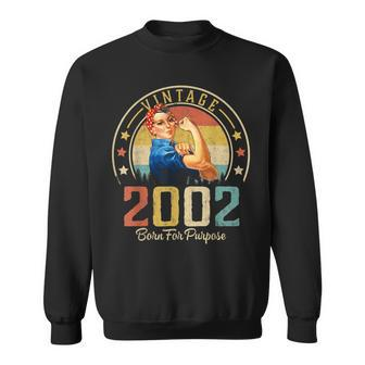 21 Years Old Birthday Gifts Vintage 2002 21St Birthday Gifts Sweatshirt - Seseable