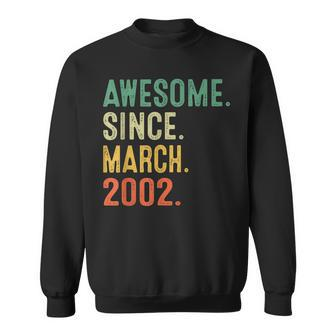 21 Years Old Gifts Awesome Since March 2002 21St Birthday Sweatshirt | Mazezy