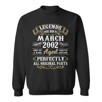 21 Years Old Gifts Decoration March 2002 21St Birthday Sweatshirt | Mazezy