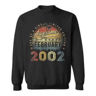 21St Birthday Gift Awesome Since February 2002 21 Year Old Sweatshirt | Mazezy
