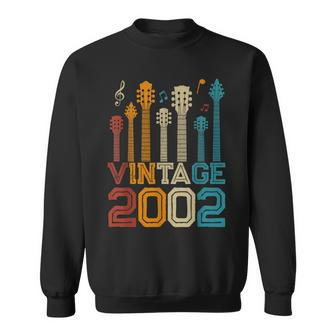 21St Birthday Gifts Vintage 2002 Guitarist Guitar Lovers Sweatshirt - Seseable