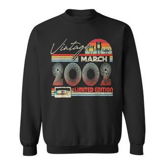 21St Birthday March 2002 Vintage Cassette Limited Edition Sweatshirt | Mazezy