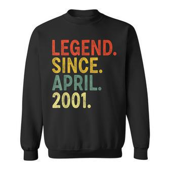 22 Year Old Legend Since April 2001 22Nd Birthday Sweatshirt | Mazezy