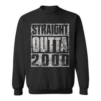 23 Year Old Gift Straight Outta 2000 Made In 23Rd Birthday Men Women Sweatshirt Graphic Print Unisex - Seseable