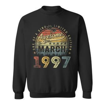 26 Year Old Awesome Since March 1997 26Th Birthday Sweatshirt | Mazezy