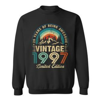 26 Years Old Vintage 1997 Limited Edition 26Th Birthday Gift Sweatshirt - Seseable