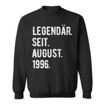 27 Geburtstag Geschenk 27 Jahre Legendär Seit August 1996 Sweatshirt - Seseable