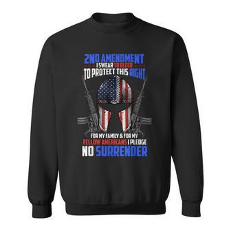 2Nd Amendment Gun Rights Usa Flag Military Veteran Patriotic Men Women Sweatshirt Graphic Print Unisex - Seseable