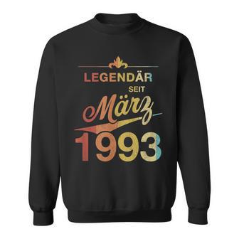 30 Geburtstag 30 Jahre Alt Legendär Seit März 1993 V2 Sweatshirt - Seseable