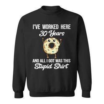30 Year Work Anniversary Co-Worker Employee 30Th Anniversary Men Women Sweatshirt Graphic Print Unisex - Thegiftio UK