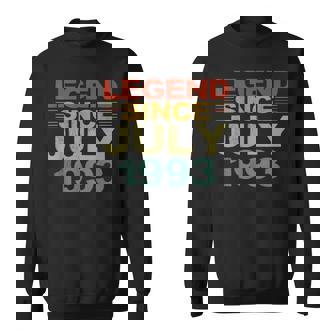 30 Years Old Gifts Legend Since July 1993 30Th Birthday Sweatshirt - Thegiftio UK