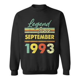 30 Years Old Gifts Legend Since September 1993 30Th Birthday Sweatshirt - Thegiftio UK