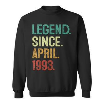 30 Years Old Legend Since April 1993 30Th Birthday Sweatshirt | Mazezy AU