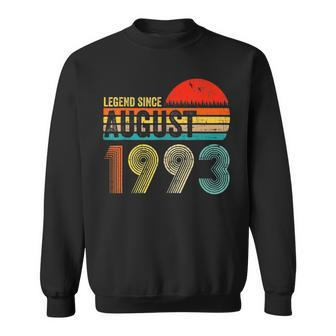 30 Years Old Retro Birthday Gifts Legend Since August 1993 Sweatshirt - Thegiftio UK