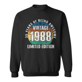35 Years Of Being Awesome Vintage 1988 Limited Edition Sweatshirt - Seseable