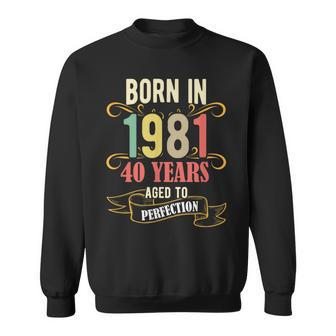 40 Geburtstag Männer 40 All Legends Are Born In März 1981 Sweatshirt - Seseable