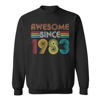 40 Year Old Vintage Awesome Since 1983 Retro 40Th Birthday Sweatshirt - Thegiftio UK