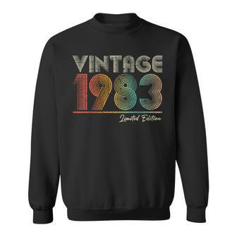 40 Years Old Vintage 1983 40Th Birthday Gifts For Women Men Sweatshirt - Seseable