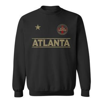 404 United Atlanta Soccer Jersey Original Design Distressed Sweatshirt | Mazezy
