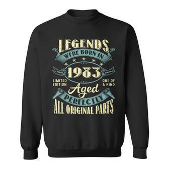 40Th Birthday Gifts Vintage Legends Born In 1983 40 Year Old Sweatshirt | Mazezy UK