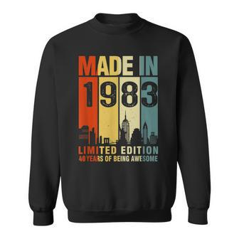 40Th Birthday Made In 1983 Limited Edition 40 Years Old Sweatshirt | Mazezy