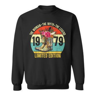 43 Years Old 1979 Limited Edition Cowboy Boots Western 43Th Sweatshirt - Seseable