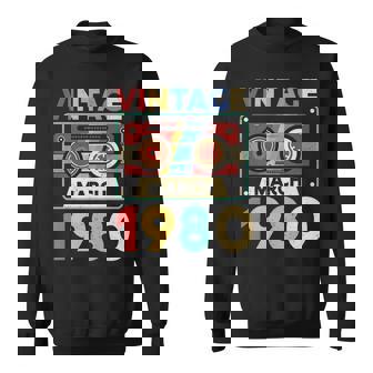 43 Years Old Vintage March 1980 Limited Edition 43Rd Bday Sweatshirt | Mazezy