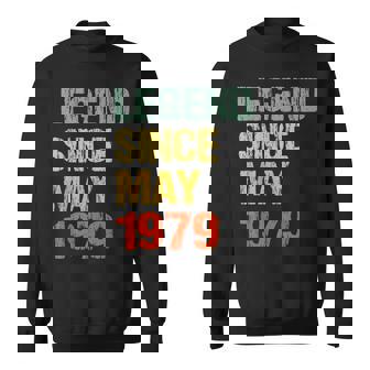 44 Year Old 44Th Birthday Gifts Legend Since May 1979 Sweatshirt | Mazezy