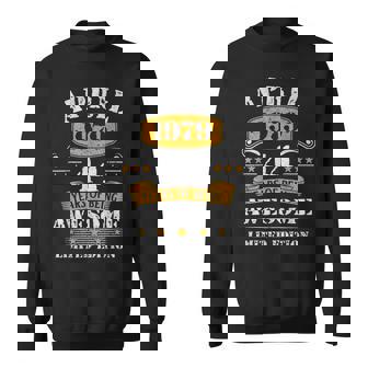 44 Years Old Gifts Vintage 44Th Birthday Since April 1979 Sweatshirt | Mazezy