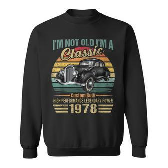 45 Year Old Vintage 1978 Classic Car 45Th Birthday Gifts Sweatshirt - Thegiftio UK