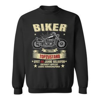 46. Geburtstag Herren Biker Sweatshirt, Motorrad Legenden Design - Seseable