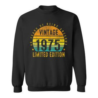 48 Years Old Vintage 1975 Limited Edition 48Th Birthday Gift Men Women Sweatshirt Graphic Print Unisex - Seseable
