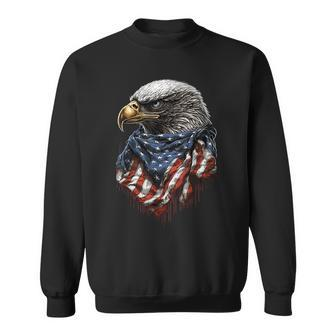 4Th Of July Bald Eagle American Us Flag Country 4Th Of July Sweatshirt | Mazezy