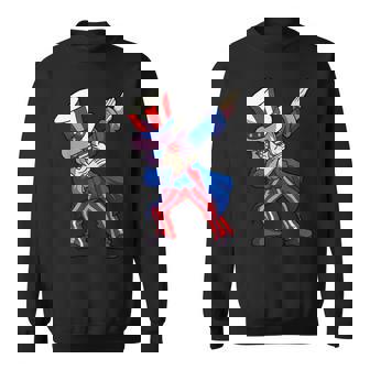 4Th Of July Kids Boys Men Dabbing Uncle Sam Sweatshirt | Mazezy