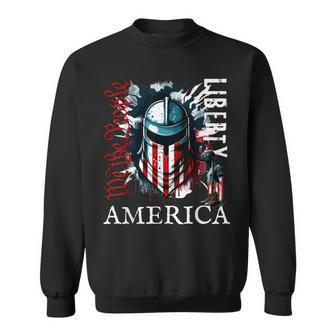 4Th Of July Proud Americans Flag We The People T Liberty Sweatshirt | Mazezy