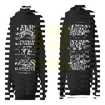 50 Years Old Gifts 50Th Birthday Legend Since November 1972 V3 Men Women Sweatshirt Graphic Print Unisex - Thegiftio UK