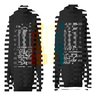 52Nd Birthday Gifts Vintage 1971 Guitarist Guitar Lovers Sweatshirt | Seseable CA