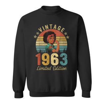 60 Year Old Awesome Since 1963 60Th Birthday Gifts Women Men Women Sweatshirt Graphic Print Unisex - Seseable