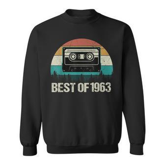60 Year Old Gifts Best Of 1963 Cassette Tape 60Th Birthday Men Women Sweatshirt Graphic Print Unisex - Seseable