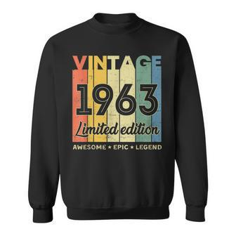 60 Year Old Gifts Vintage 1963 Limited Edition 60Th Birthday V7 Sweatshirt - Seseable