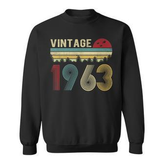 60 Year Old Gifts Vintage 1963 Made In 1963 60Th Birthday V2 Men Women Sweatshirt Graphic Print Unisex - Seseable