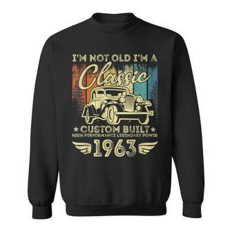 60 Year Old Vintage 1963 Classic Car 60Th Birthday Gifts V2 Sweatshirt - Seseable