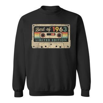 60Th Birthday 60 Years Old Best Of 1963 Vintage 60S Cassette Men Women Sweatshirt Graphic Print Unisex - Seseable